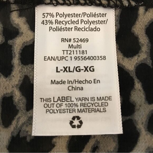 Gorgeous Plus Size Black & Tan Sheer Flowing Maxi Kimono - Picture 7 of 7